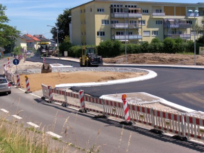 Wiblinger Querspange – Baubeginn für den Kreisel Wiblinger Ring / Gögglinger Straße